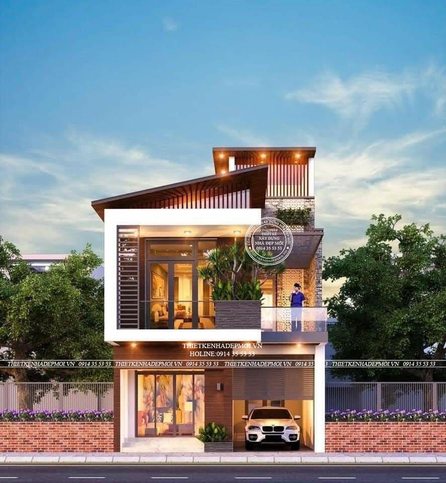 Biệt thự phố 2 tầng 