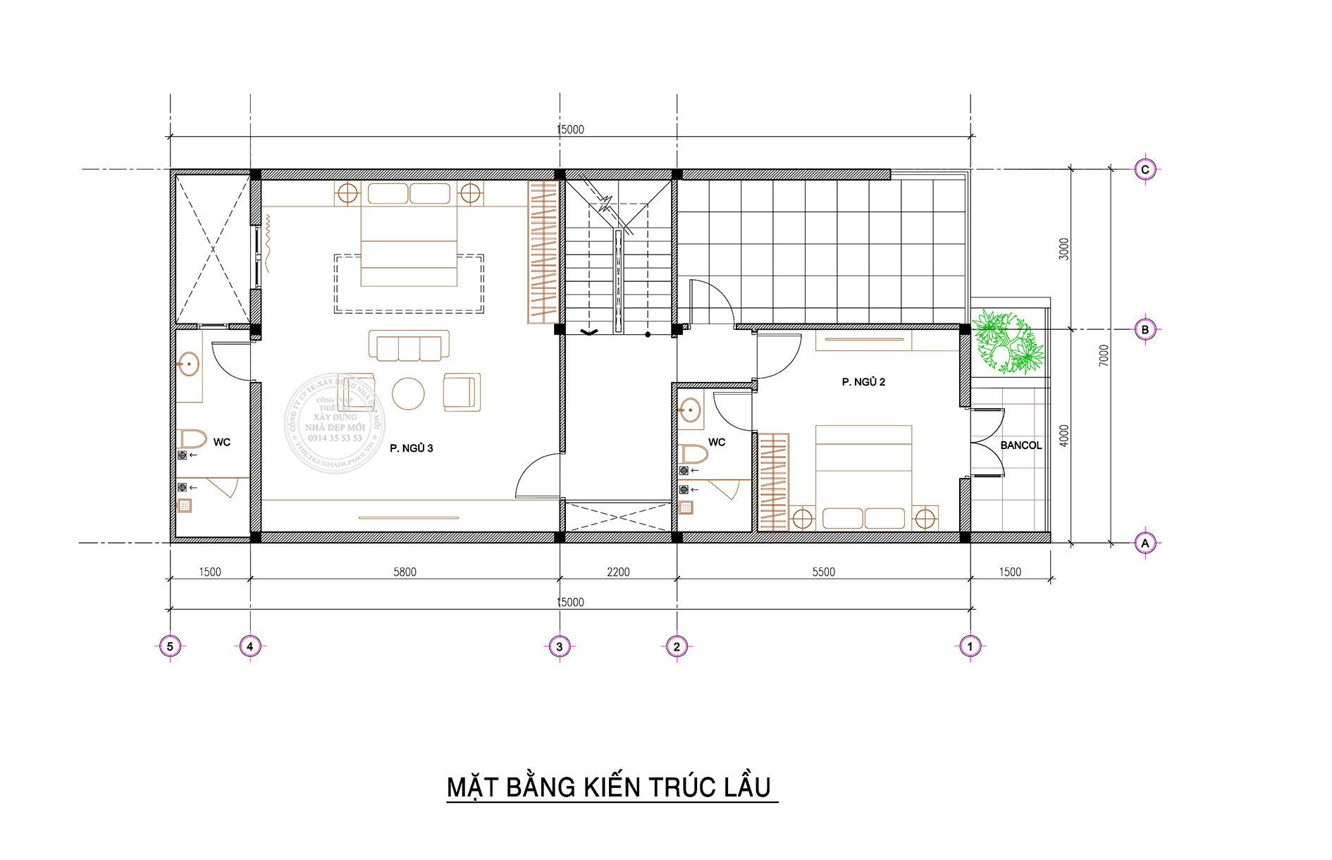Biệt thự phố 2 tầng thiết kế mái xéo độc đáo tại đồng nai