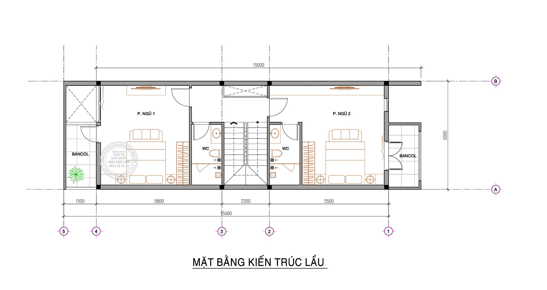 Nhà 2 tầng hiện đại