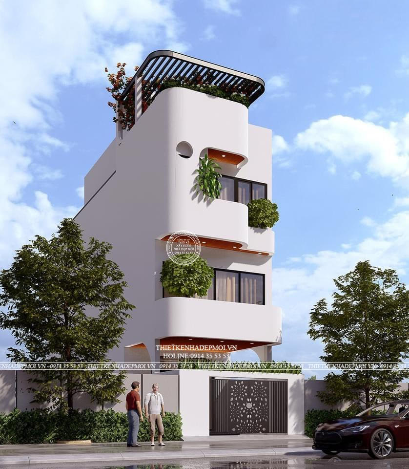 Mẫu nhà 4 tầng hiện đại