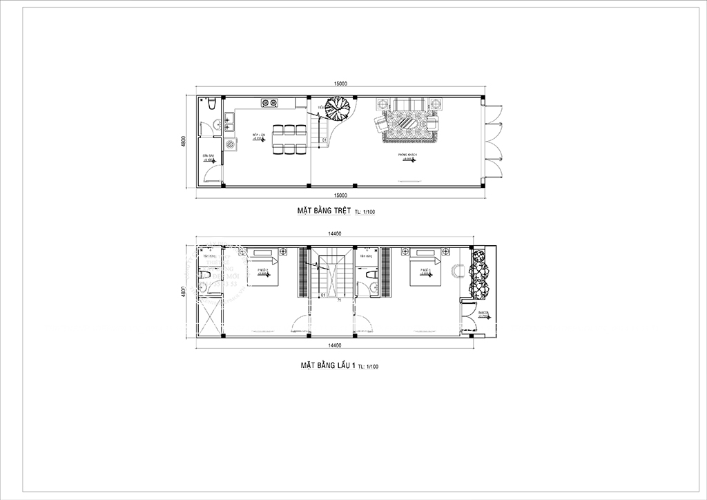 Mẫu nhà 3 tầng hiện đại