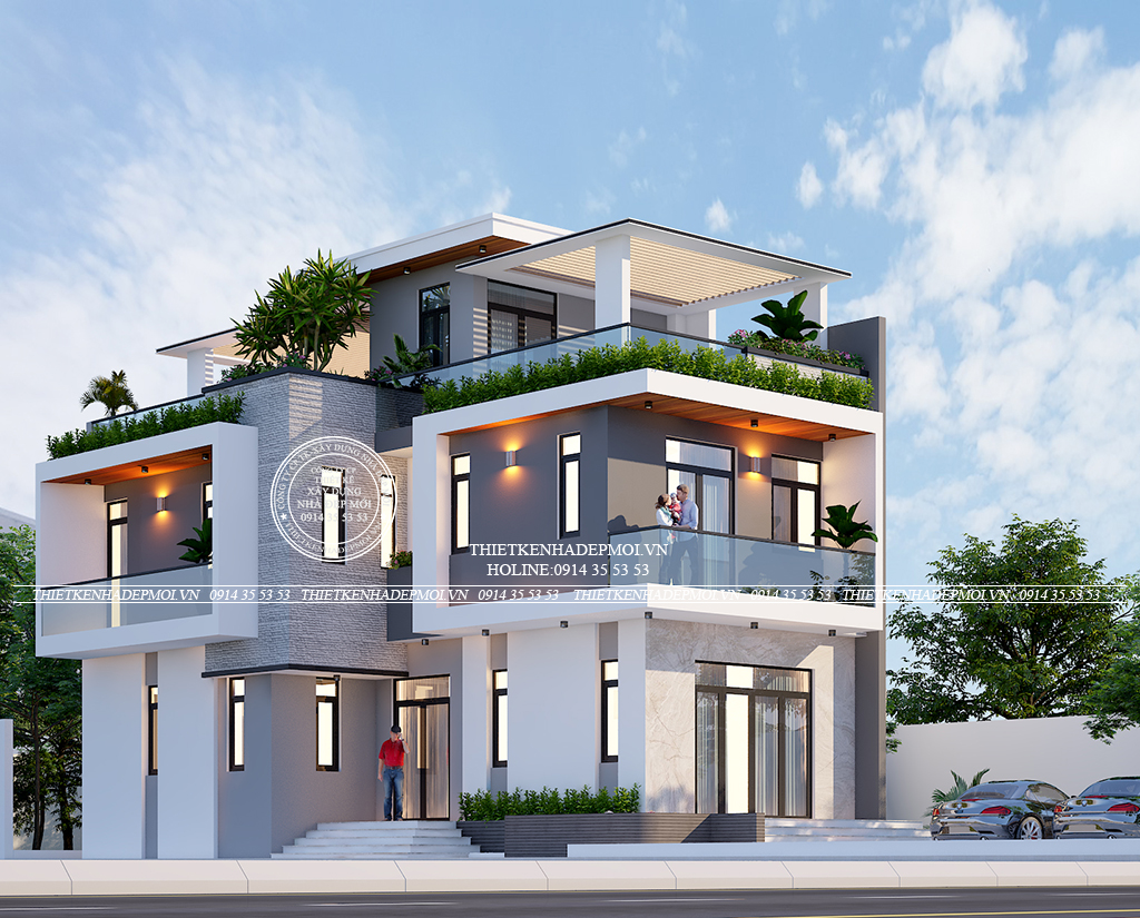 Biệt thự đẹp 3 tầng
