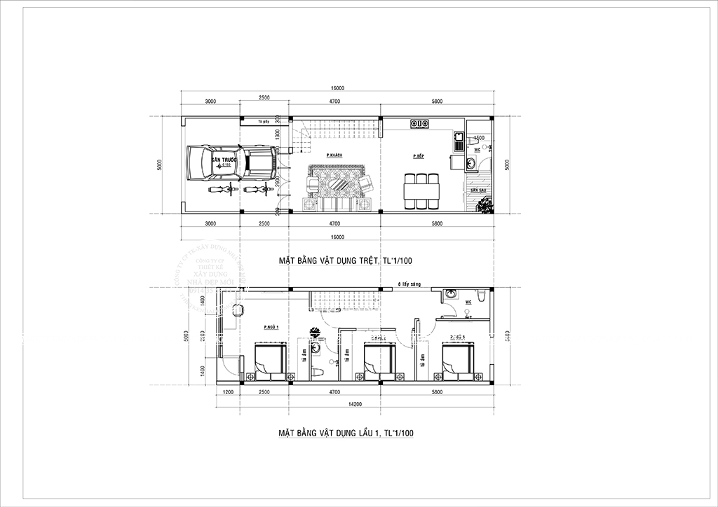Thiết kế nhà ống hiện đại 3 tầng - anh nguyên