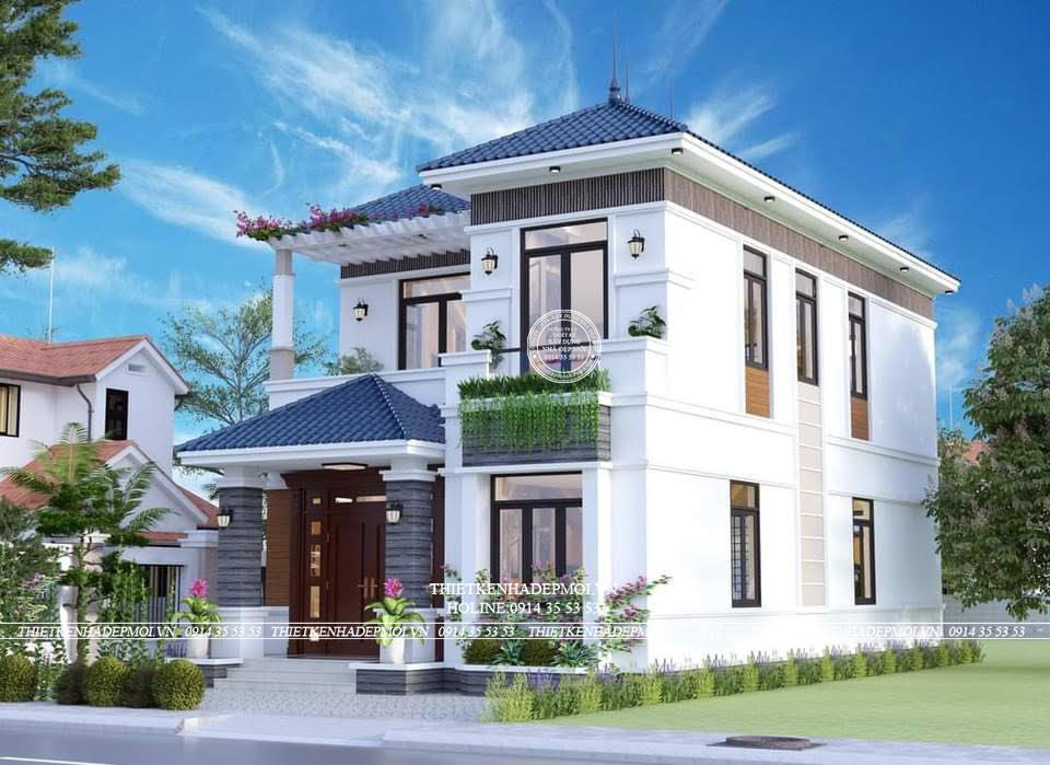 Biệt thự hiện đại 2 tầng