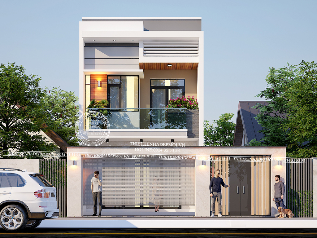 Mẫu nhà ống 2 tầng