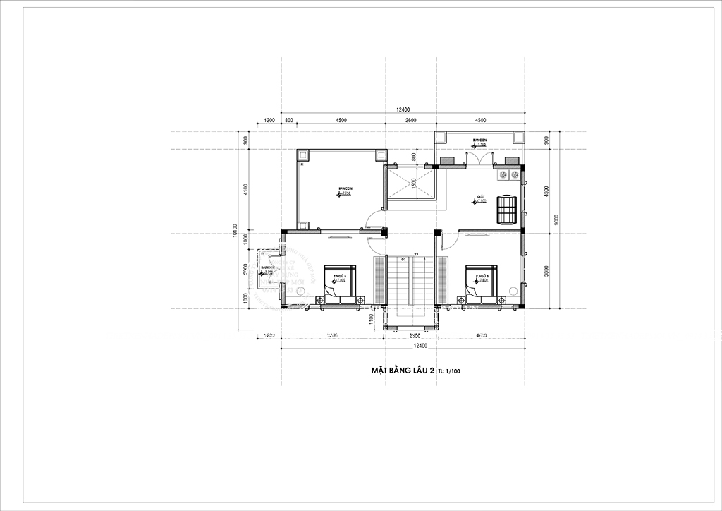 mẫu biệt thự phố 3 tầng