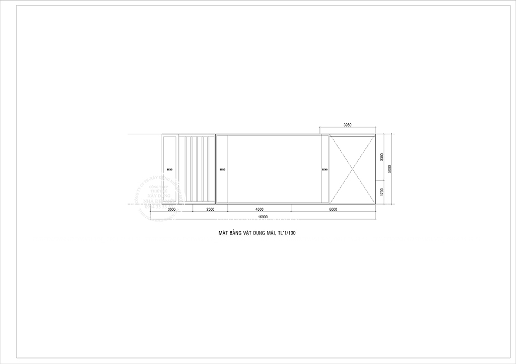 Mặt bằng vật dụng mái