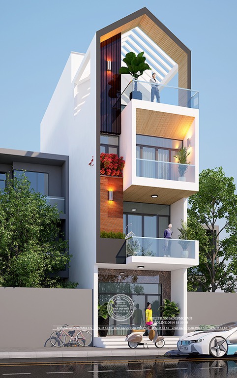 Mẫu nhà phố đẹp của Anh Quang