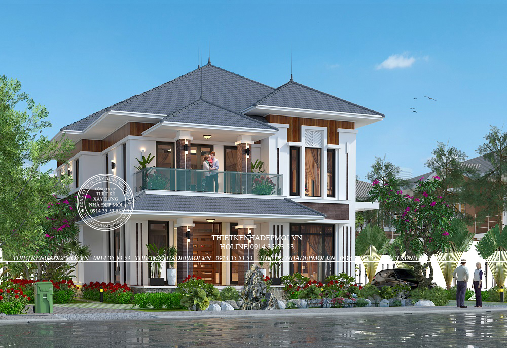 Mẫu biệt thự 2 tầng hiện đại của Anh Quyết
