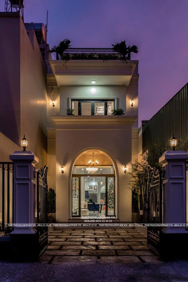 Thi công nhà phố 3 tầng hiện đại ấn tượng giữa thành phố