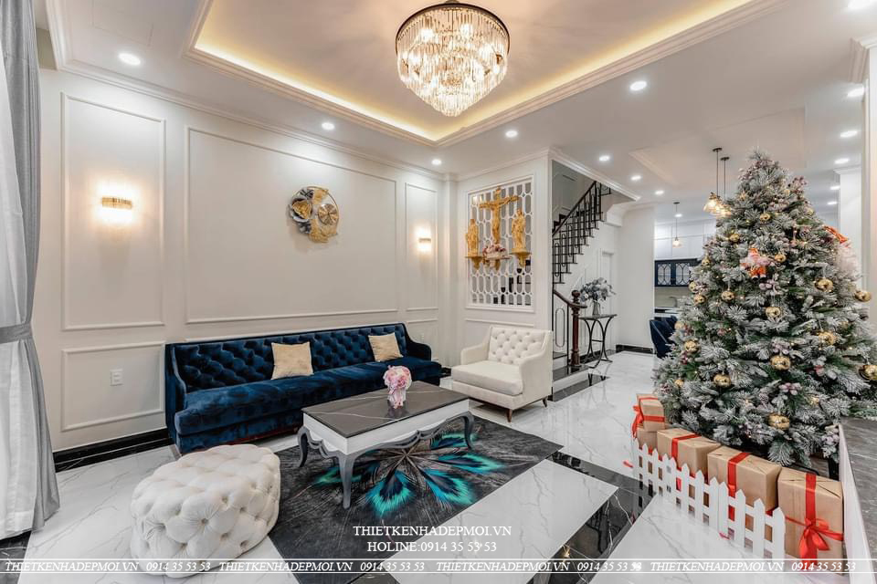 Thi công nhà phố 3 tầng hiện đại ấn tượng giữa thành phố