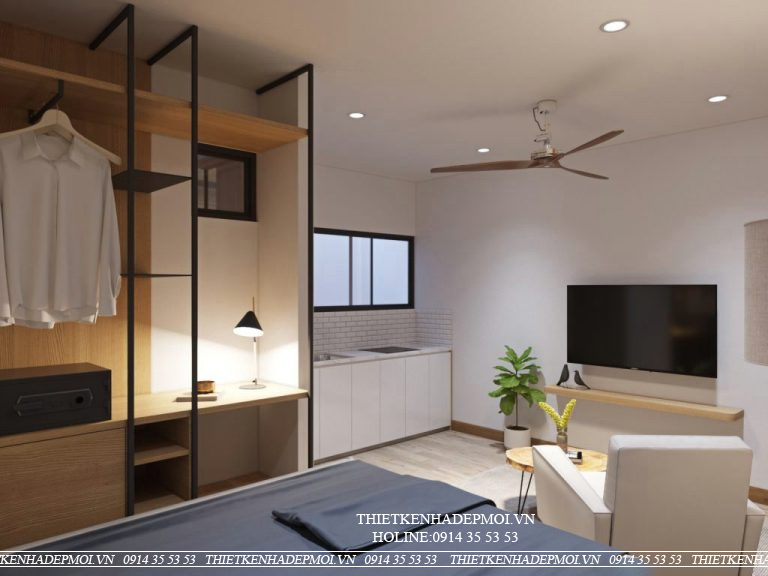 Mẫu thiết kế nội thất căn hộ dịch vụ