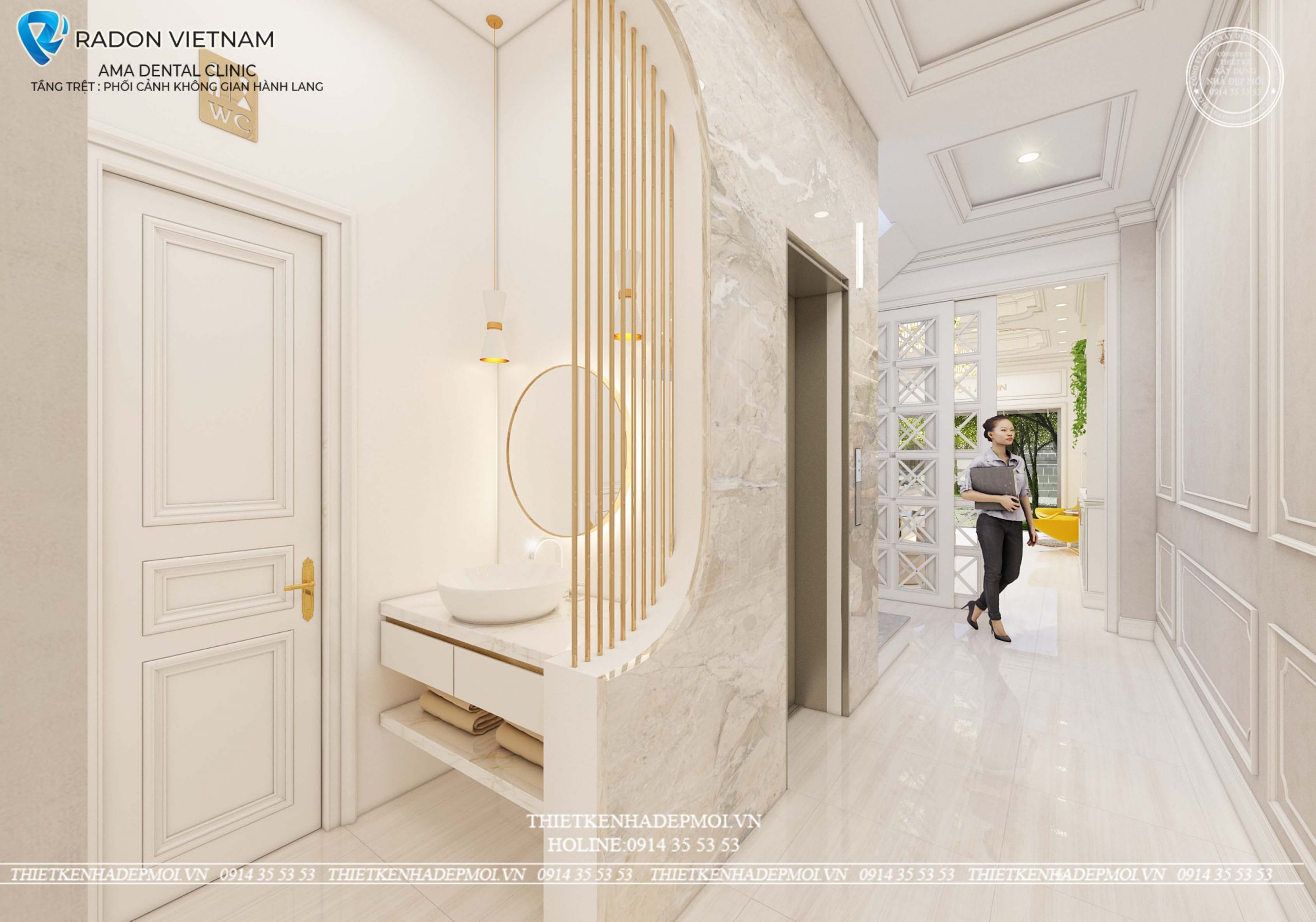 Mẫu thiết kế nội thất phòng khám nha khoa