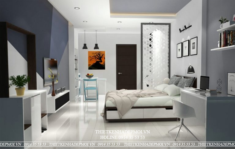 Mẫu thiết kế nội thất căn hộ dịch vụ