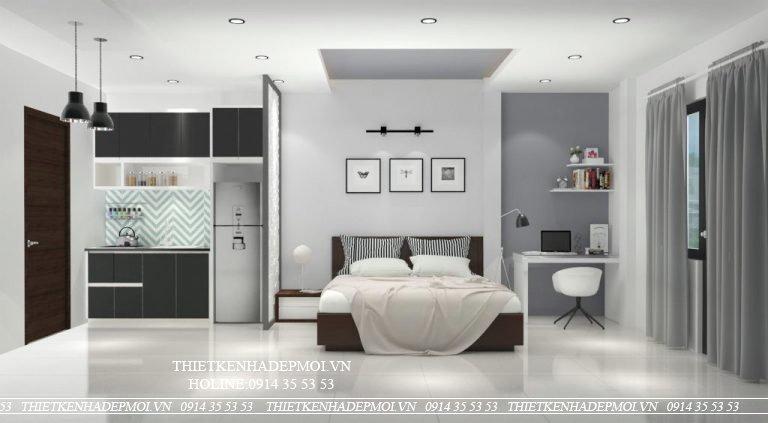 thiết kế nội thất căn hộ dịch vụ