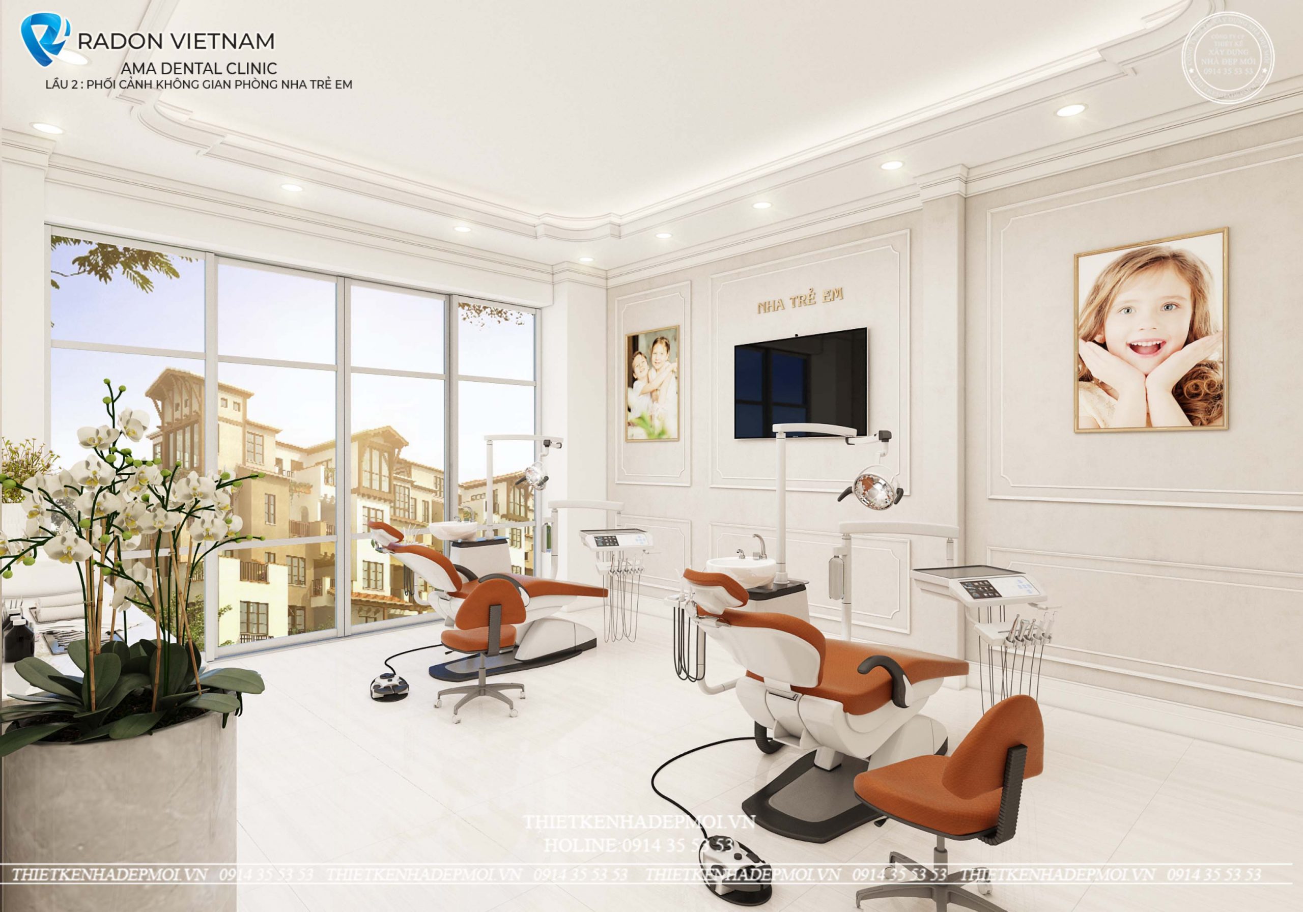 thiết kế nội thất phòng khám