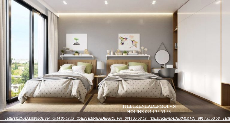 Mẫu thiết kế nội thất căn hộ dịch vụ