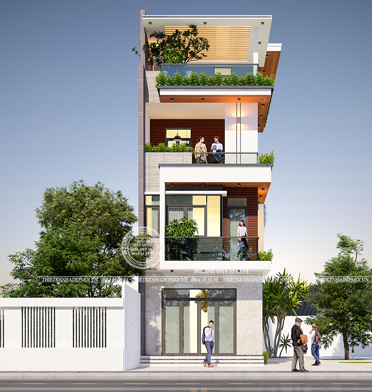 Mẫu nhà đẹp 2 mặt tiền
