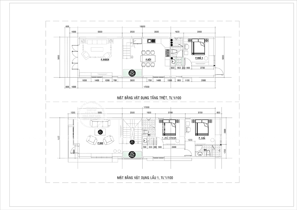 Thiết kế nhà 2 mặt tiền 