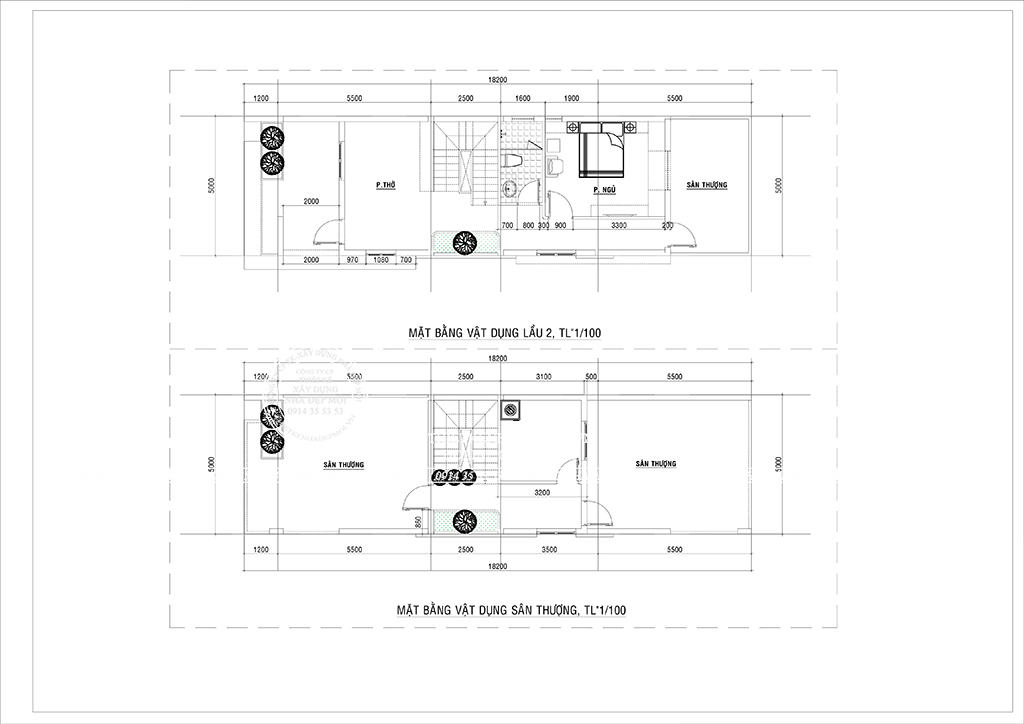 Mẫu nhà 4 tầng 2 mặt tiền 