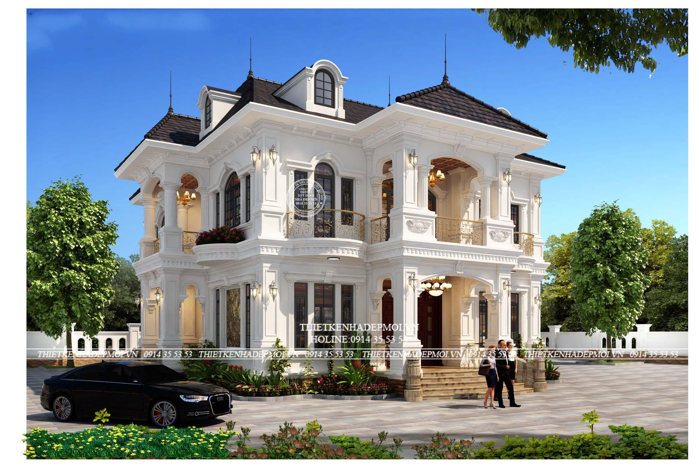 Biệt thự mini 2 tầng