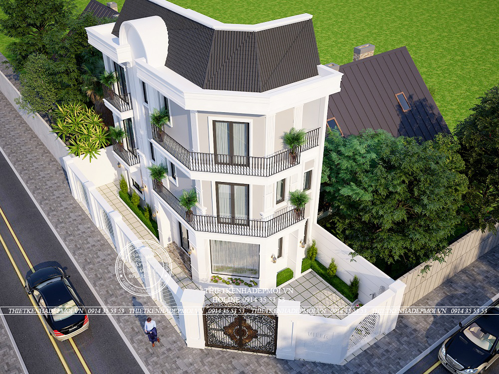 Nhà phố hiện đại 2 mặt tiền 