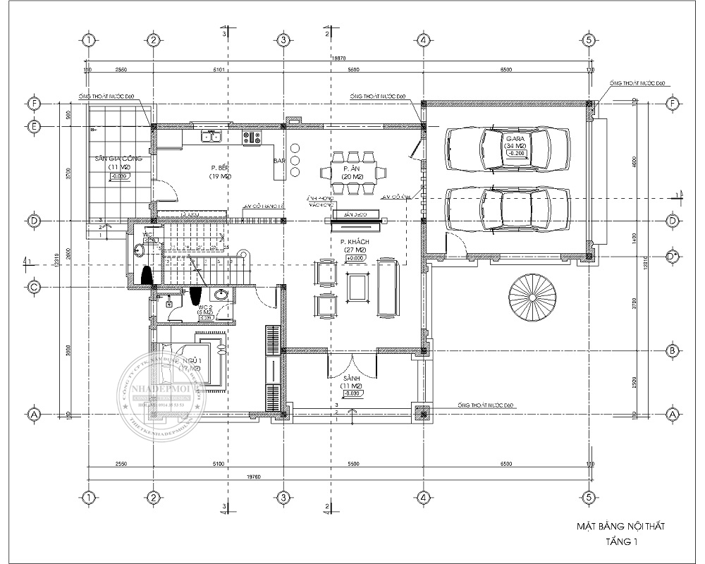 Mẫu thiết kế biệt thự hiện đại 3 tầng vạn người mê