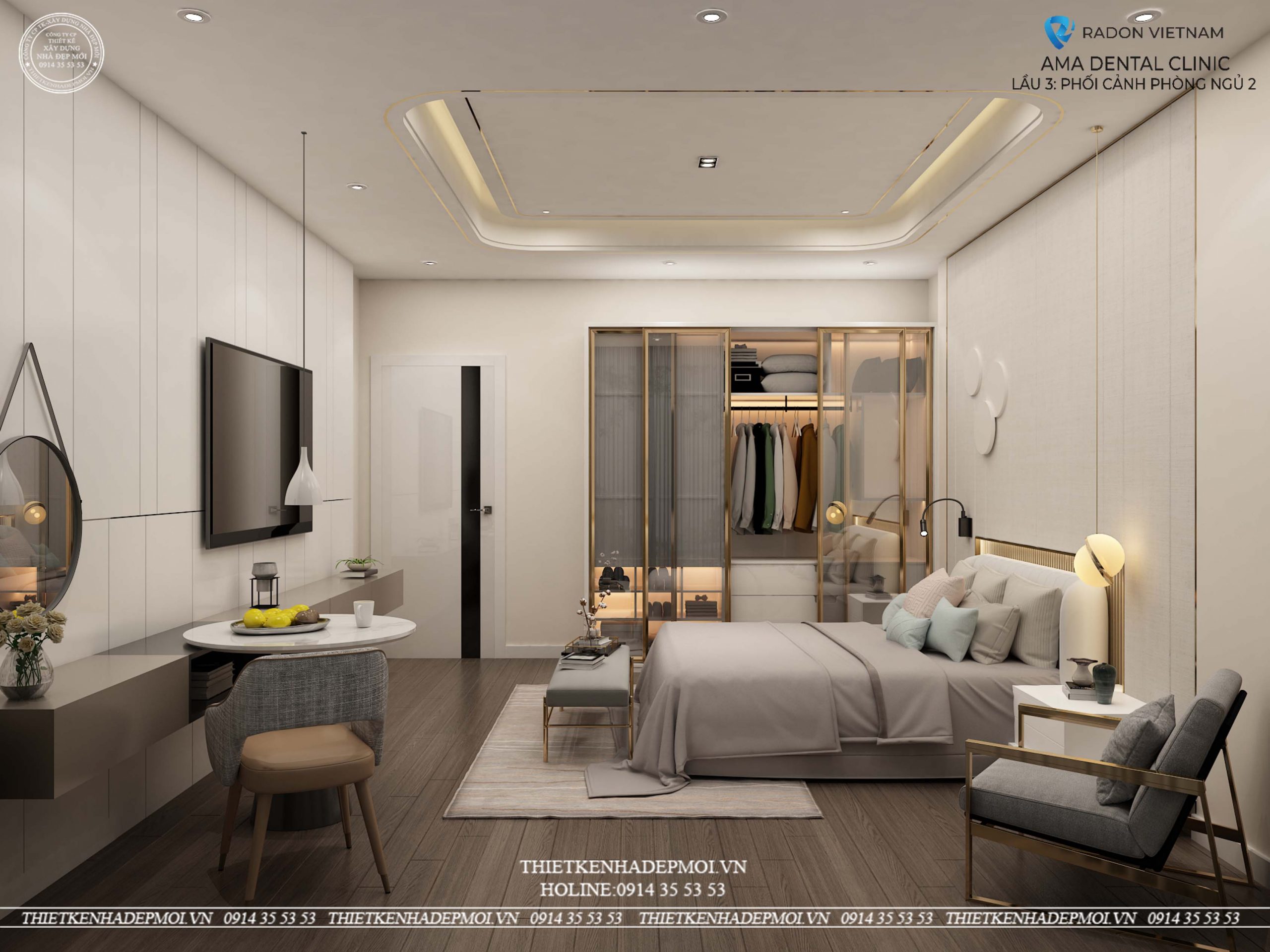 thiết kế nội thất phòng khán