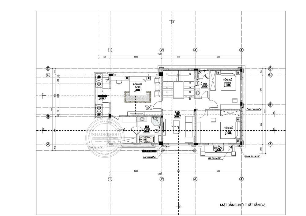 Mẫu biệt thự cổ điển 4 tầng diện tích 8x19,9m2 với vẻ đẹp xa hoa