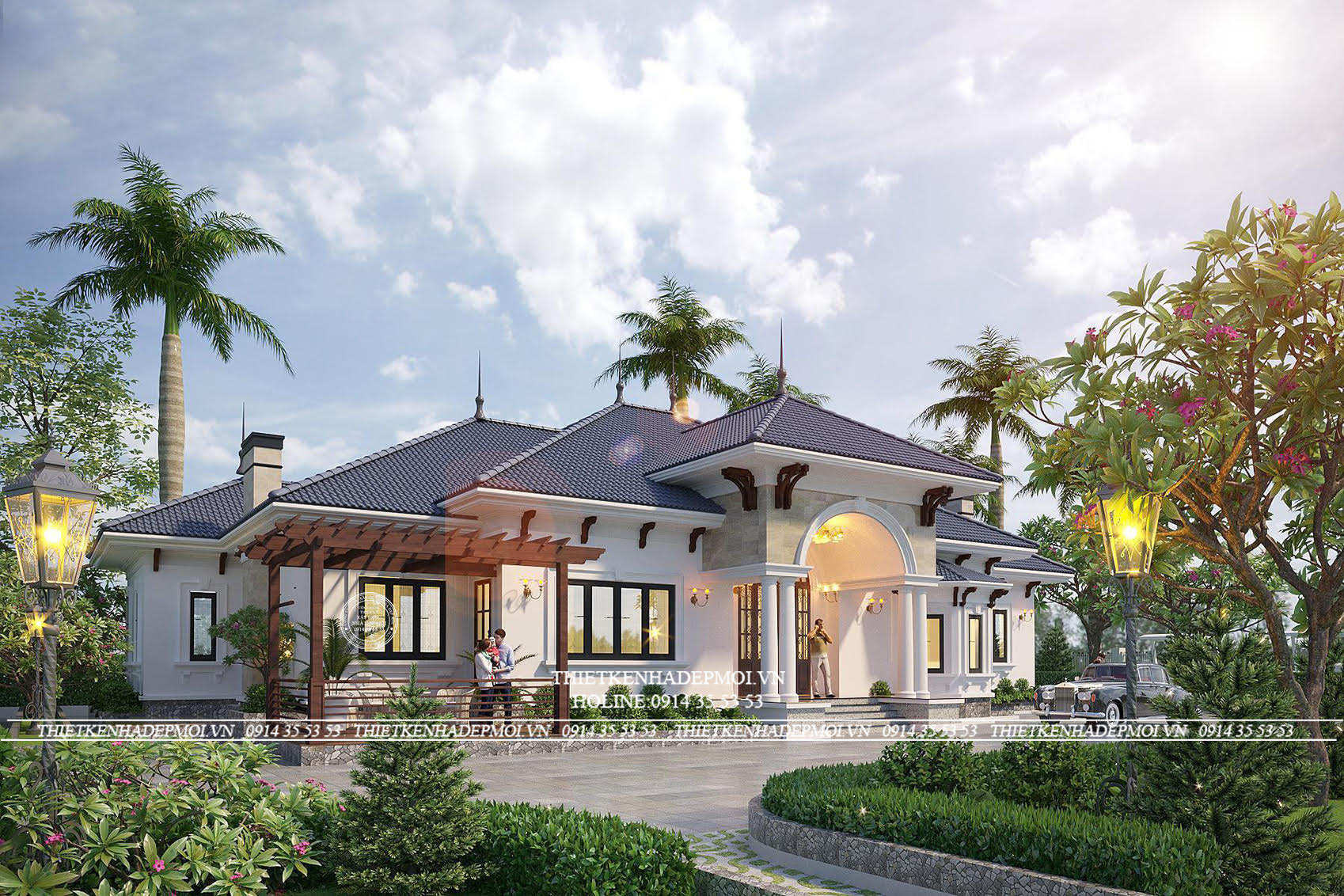 mẫu biệt thự sân vườn đẹp
