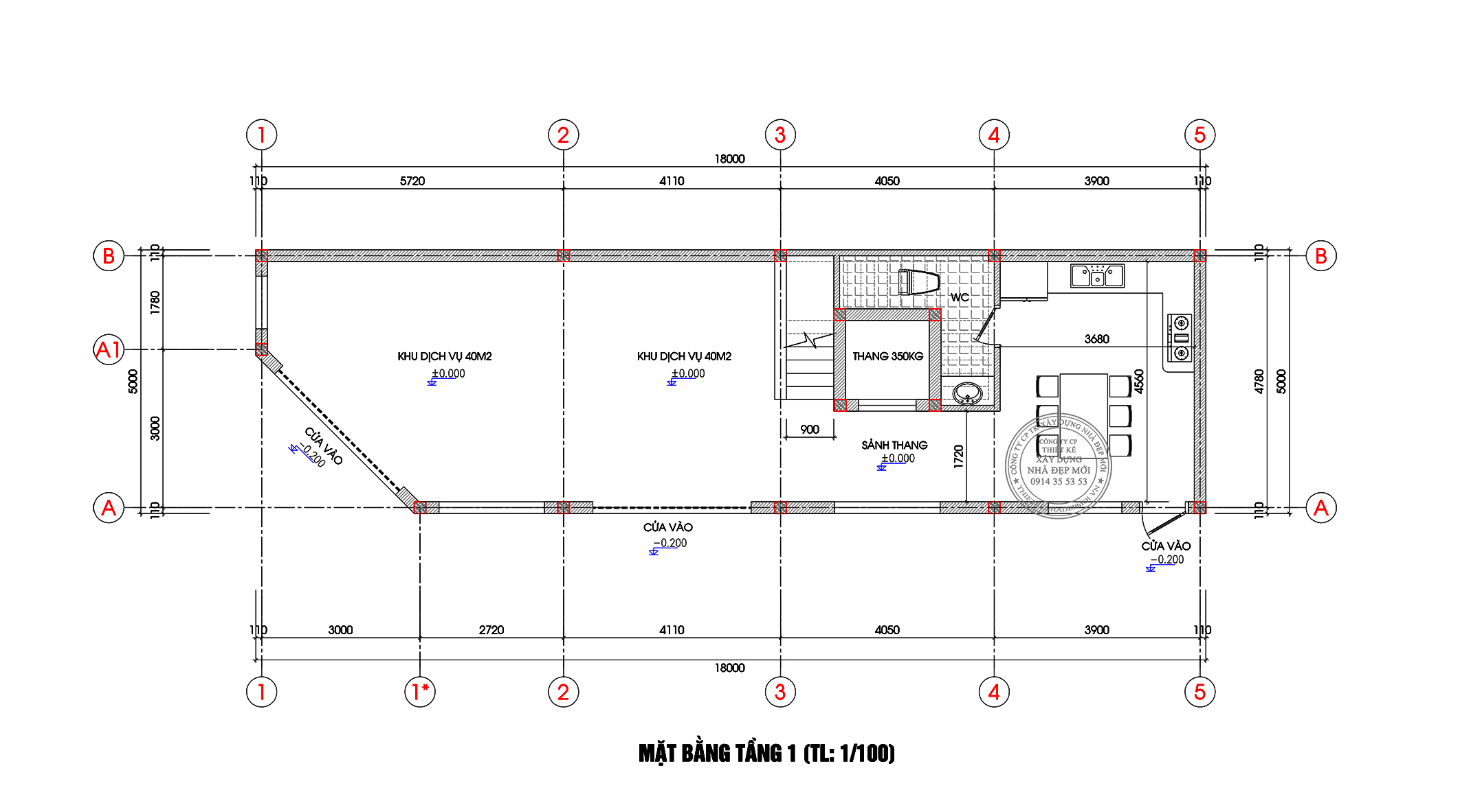 mẫu nhà phố hiện đại 2 mặt tiền