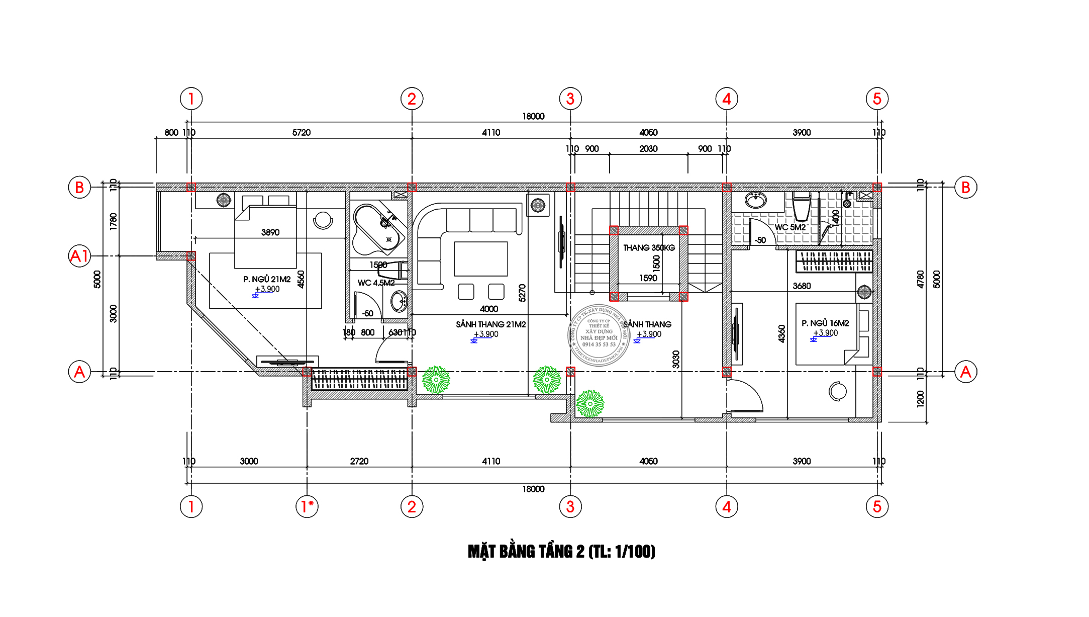 Mẫu nhà phố hiện đại 2 mặt tiền 3 tầng đẳng cấp, tối ưu công năng
