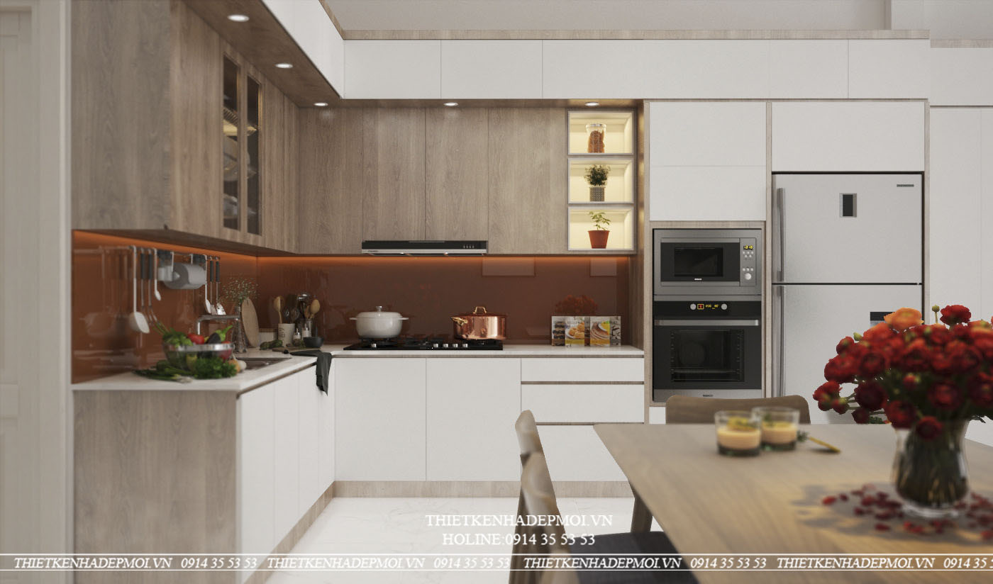 Mẫu nhà phố 1 trệt 1 lầu sân thượng mới lạ, độc đáo