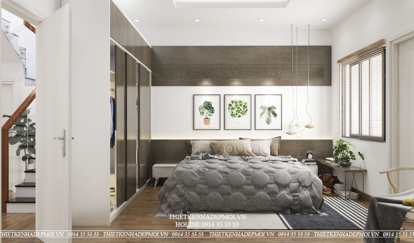 Mẫu nhà phố 1 trệt 1 lầu sân thượng mới lạ, độc đáo