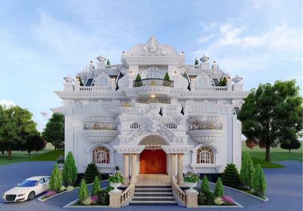Biệt thự cổ điển 2 tầng nguy nga