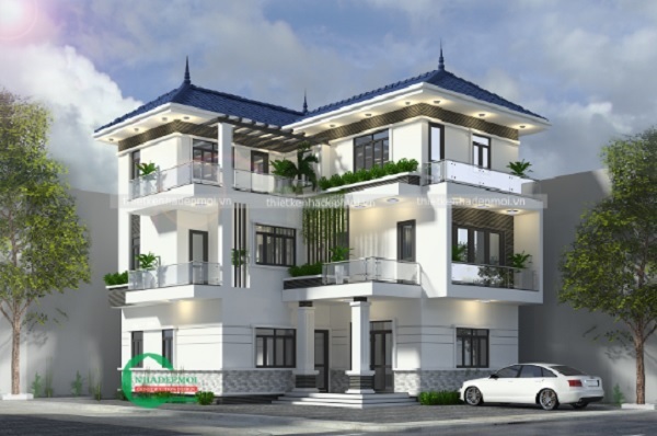 Mẫu biệt thự hiện đại 3 tầng