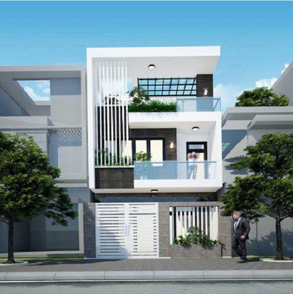 Mẫu nhà ở đẹp 3 tầng