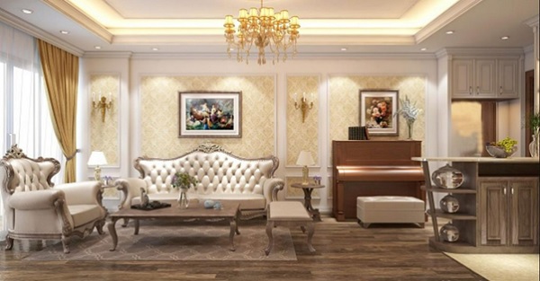 Mẫu trần thạch cao hiện đại