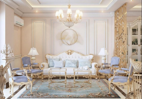 mẫu trần thạch cao phòng khách