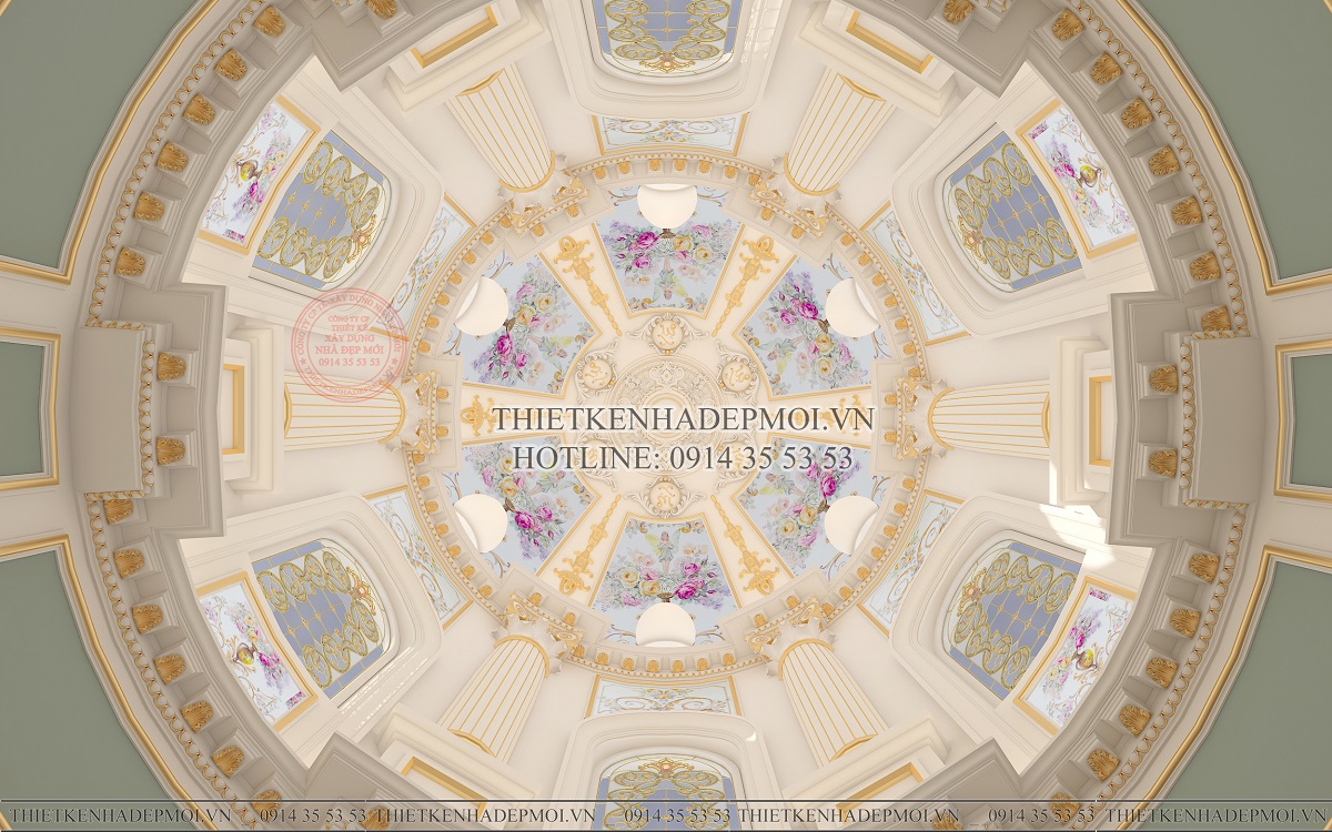 Mẫu biệt thự tân cổ điển 2 tầng