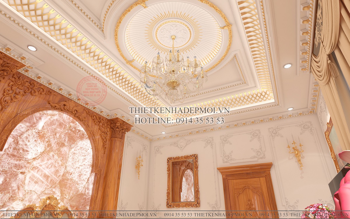 Mẫu biệt thự tân cổ điển 2 tầng diện tích 1400m2 được yêu thích