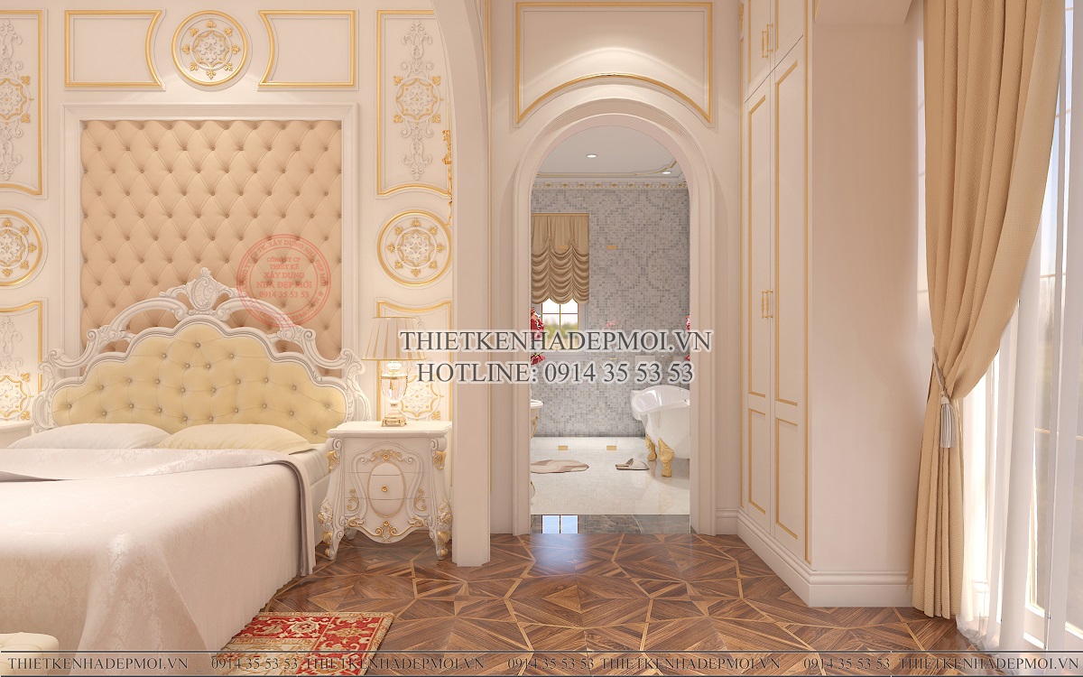 Mẫu biệt thự tân cổ điển 2 tầng diện tích 1400m2 được yêu thích