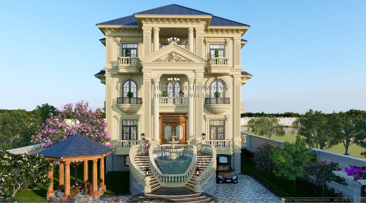 thiết kế biệt thự Tân cổ điển