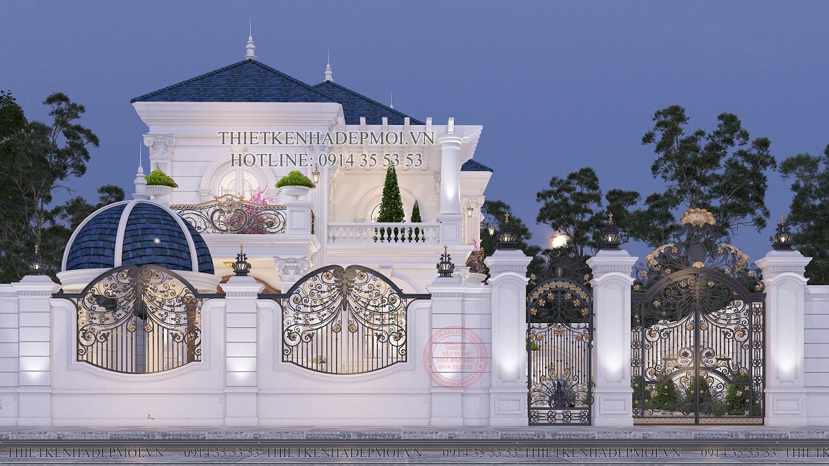 Mẫu biệt thự cổ điển 2 tầng