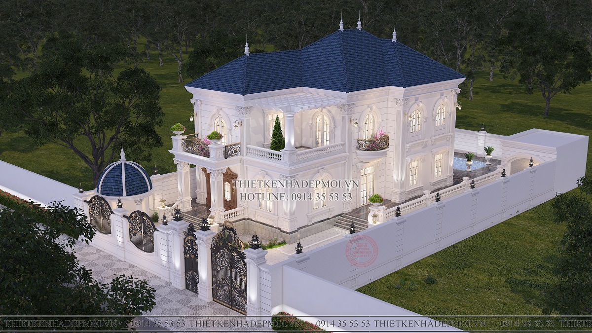 Mẫu biệt thự cổ điển 2 tầng