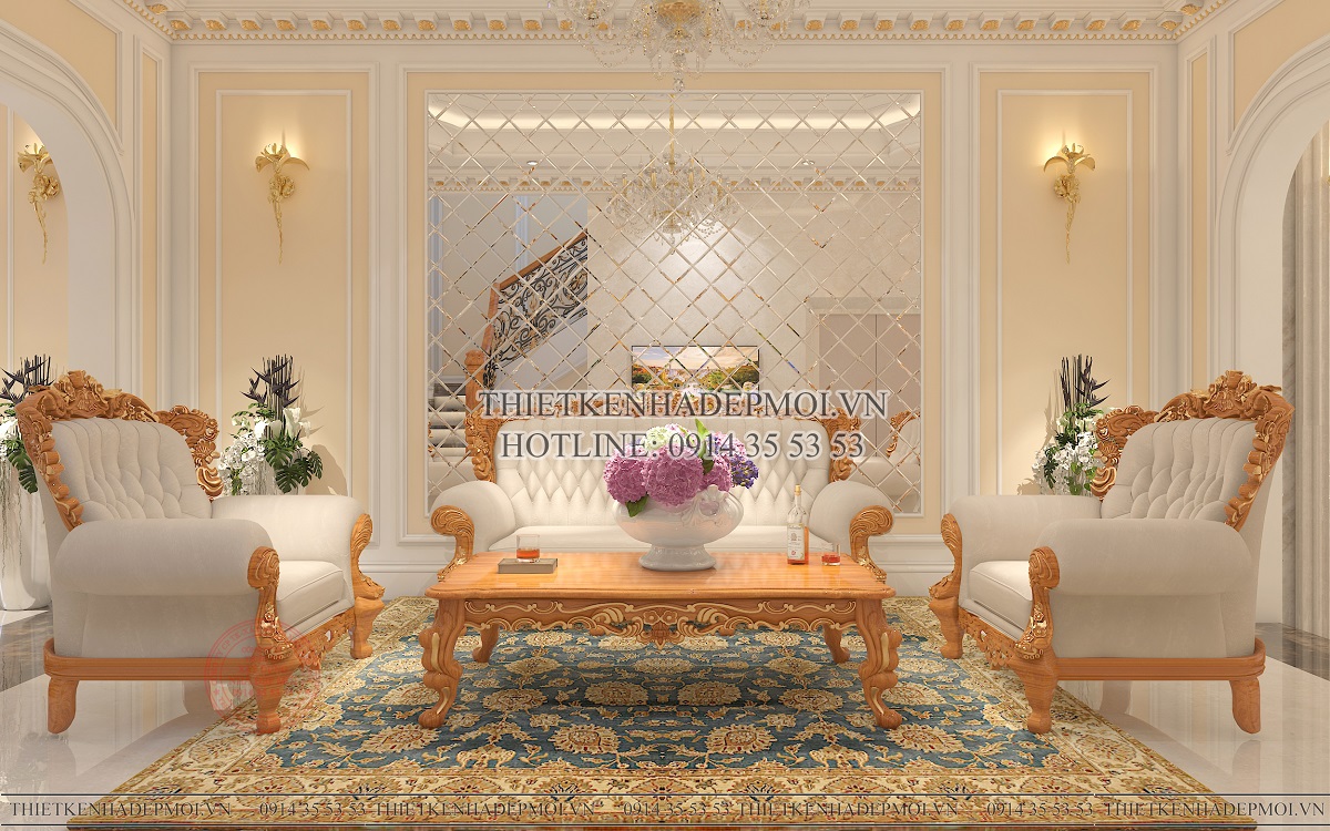 Nội thất và phối màu phong cách cổ điển&nbsp;