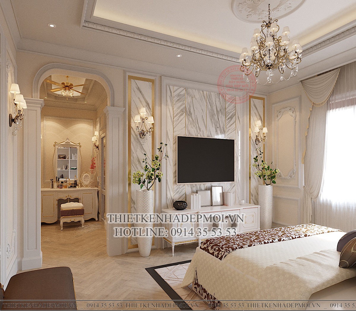 Phòng ngủ đầy đủ tiện nghi