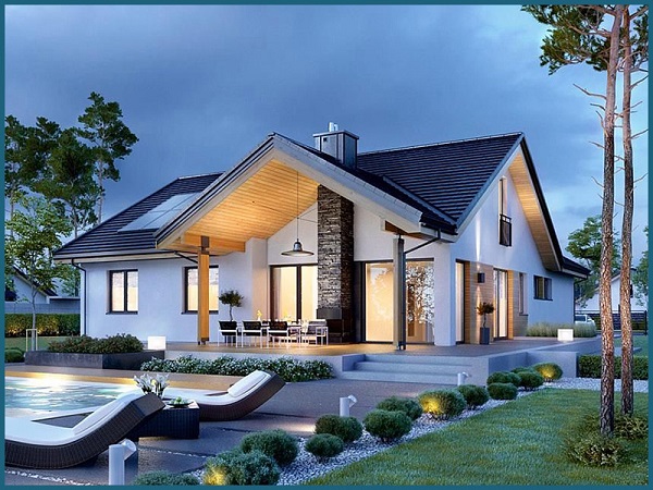 nhà cấp 4 không gian mở