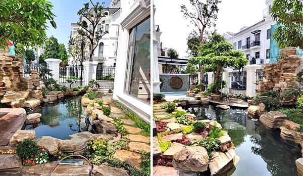 xây hồ cá trước nhà