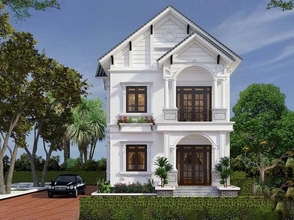 mẫu nhà hộp 2 tầng